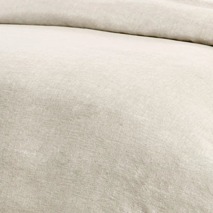 Talia Cotton Linen Blend Natural Duvet by Villa by Classic Home. Made from 100% solid cotton back in a transitional style.