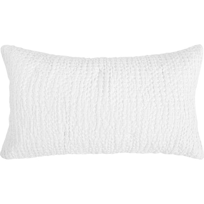 Claire Linen White King Sham by Villa by Classic Home. Made from 50% cotton/50% belgian flax linen in a unique style.