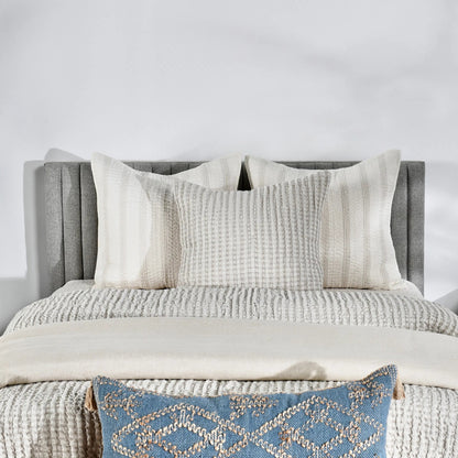 Colmar Natural Sham by Villa by Classic Home. Made from 50% cotton, 50% belgian flax linen in a transitional style.