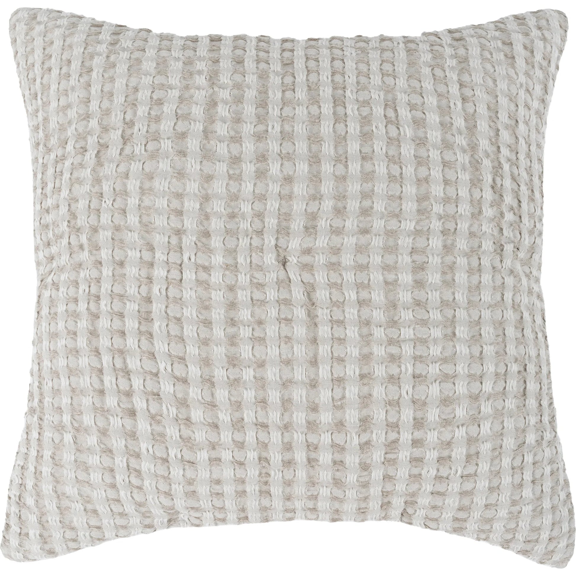 Colmar Natural Sham by Villa by Classic Home. Made from 50% cotton, 50% belgian flax linen in a transitional style.