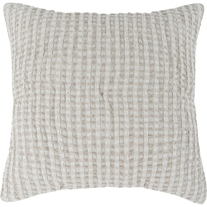 Colmar Natural Sham by Villa by Classic Home. Made from 50% cotton, 50% belgian flax linen in a transitional style.