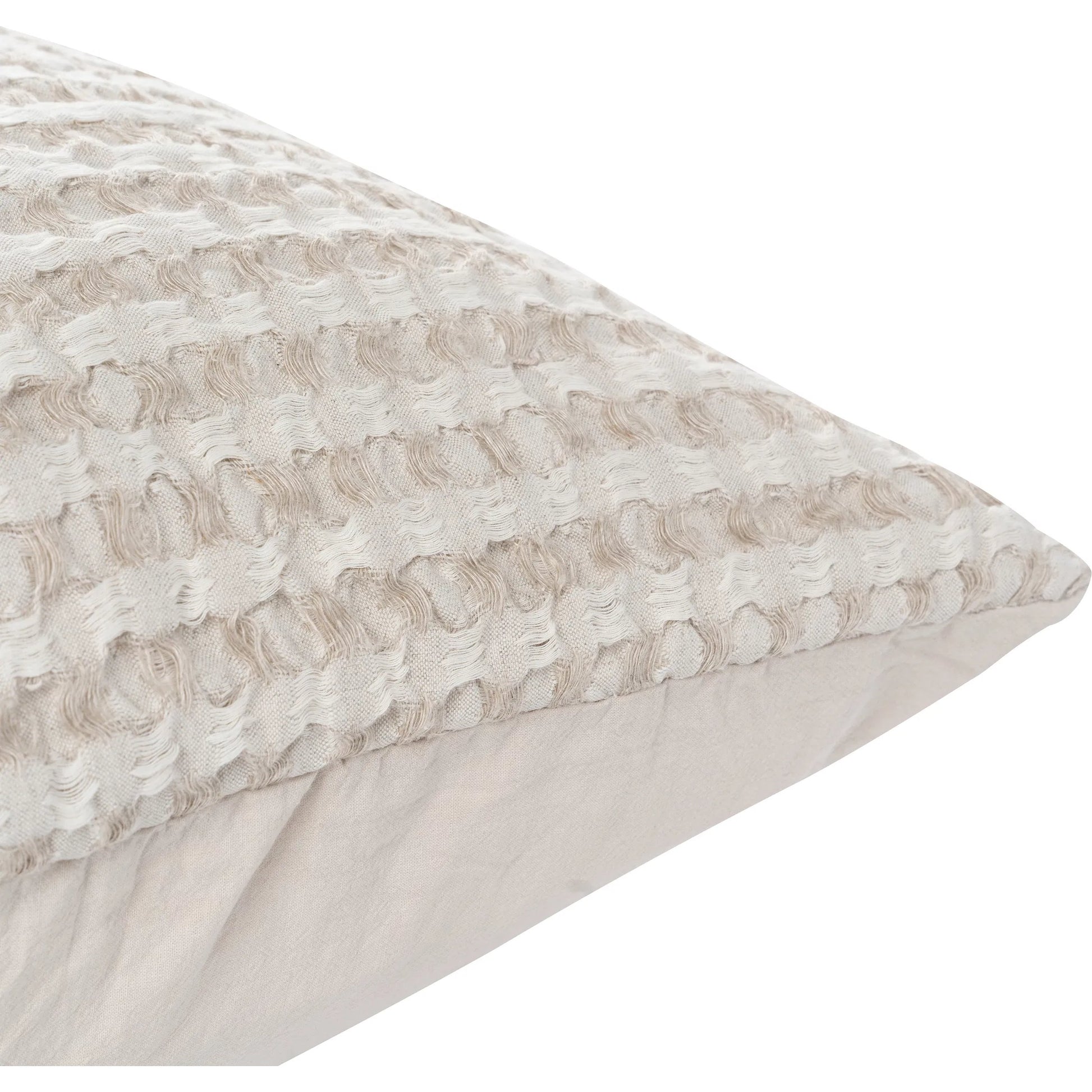 Colmar Natural Sham by Villa by Classic Home. Made from 50% cotton, 50% belgian flax linen in a transitional style.