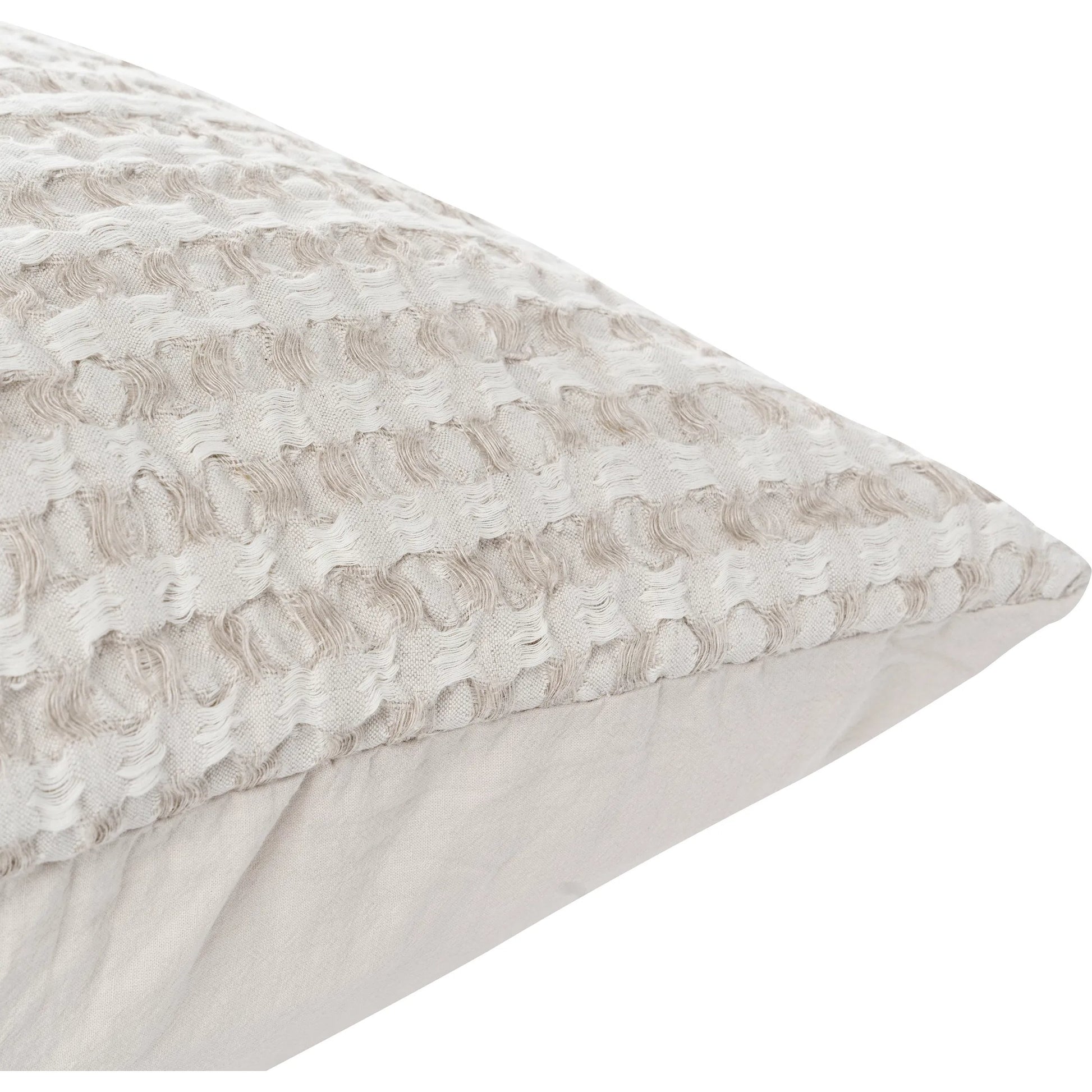 Colmar Natural Sham by Villa by Classic Home. Made from 50% cotton, 50% belgian flax linen in a transitional style.
