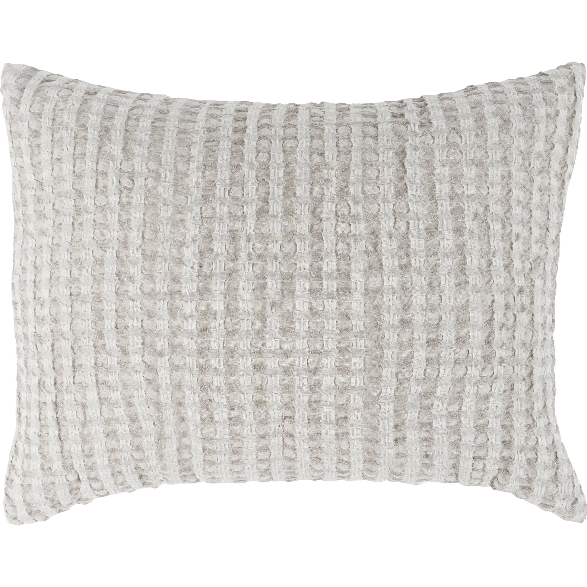 Colmar Natural Sham by Villa by Classic Home. Made from 50% cotton, 50% belgian flax linen in a transitional style.