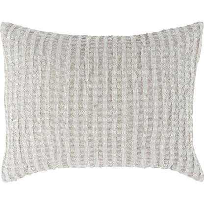 Colmar Natural Sham by Villa by Classic Home. Made from 50% cotton, 50% belgian flax linen in a transitional style.
