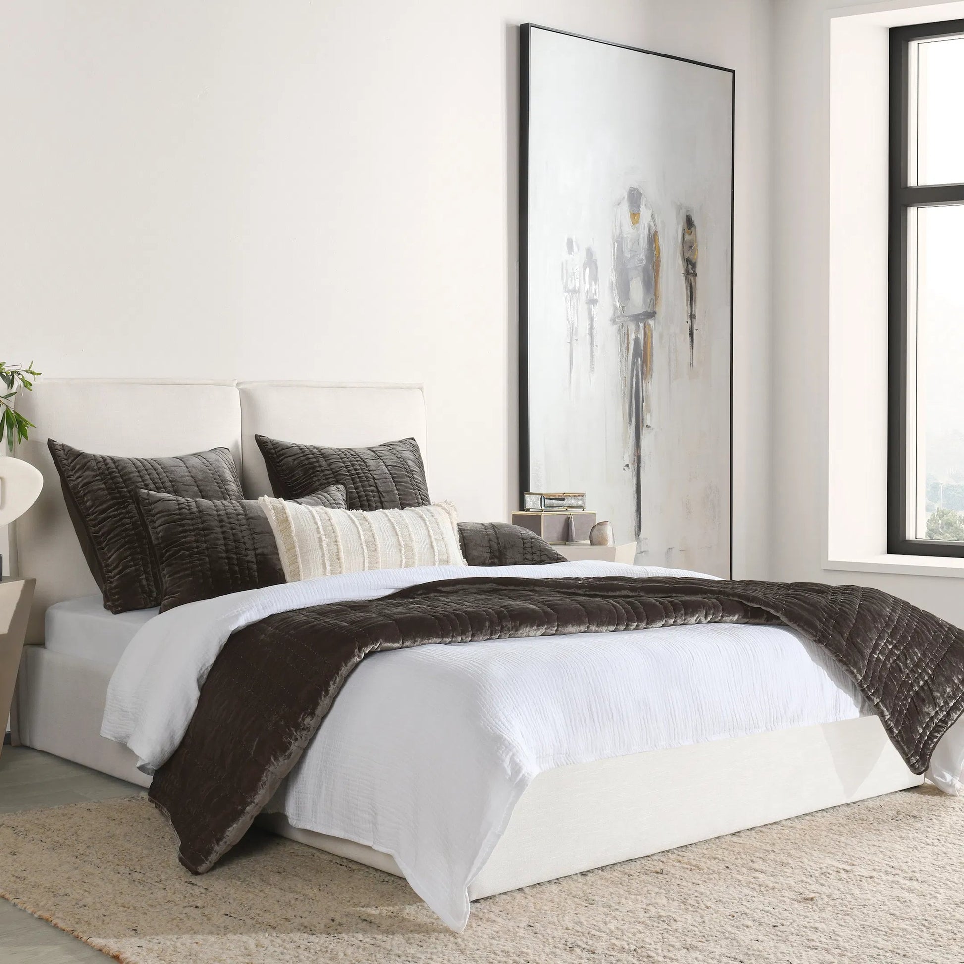 Cardiff White Duvet by Villa by Classic Home. Made from unique in a transitional style.