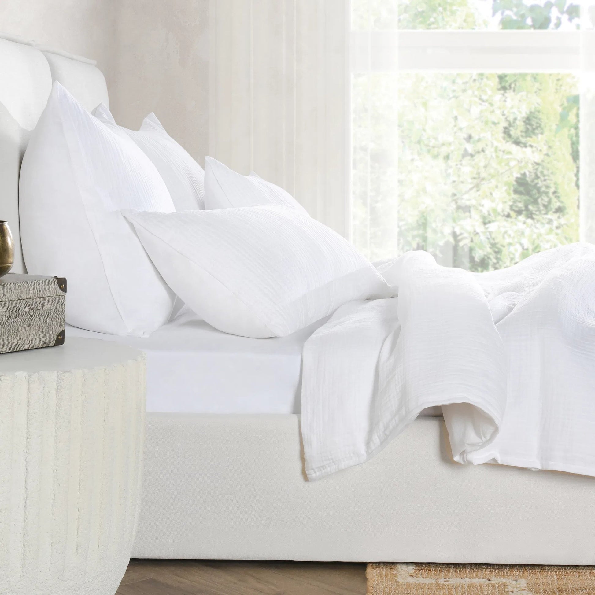 Cardiff White Duvet by Villa by Classic Home. Made from unique in a transitional style.