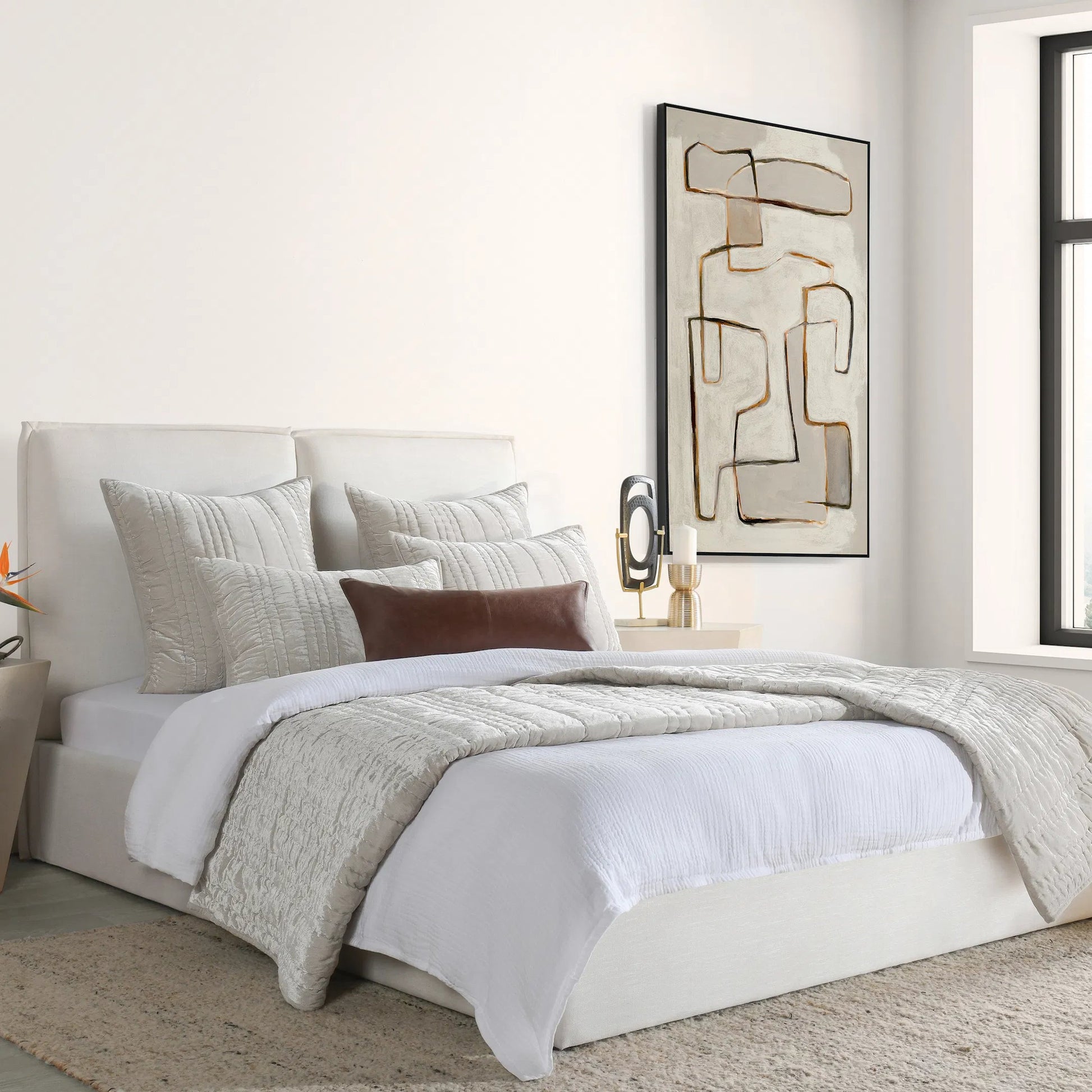Cardiff White Duvet by Villa by Classic Home. Made from unique in a transitional style.