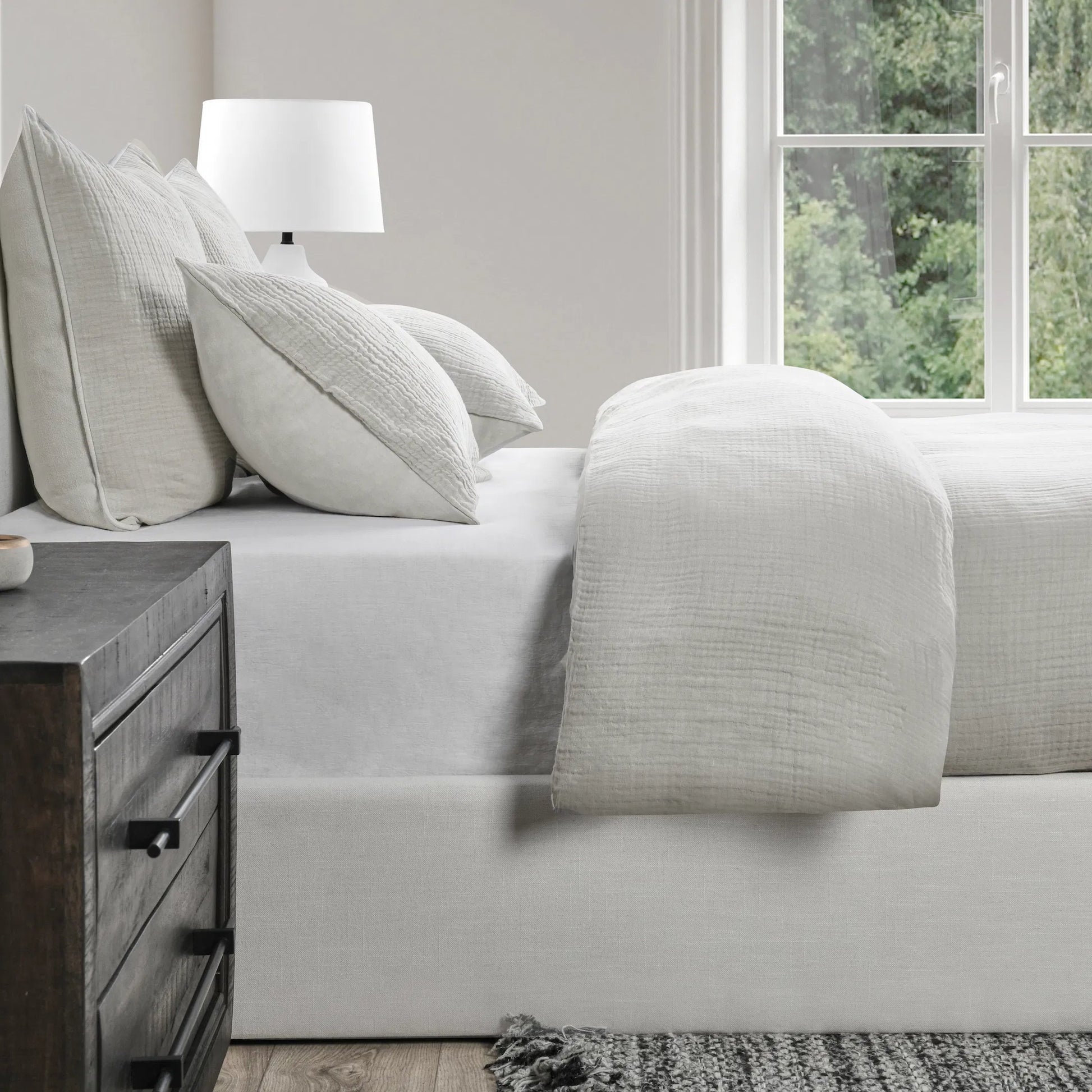 Cardiff White Duvet by Villa by Classic Home. Made from unique in a transitional style.