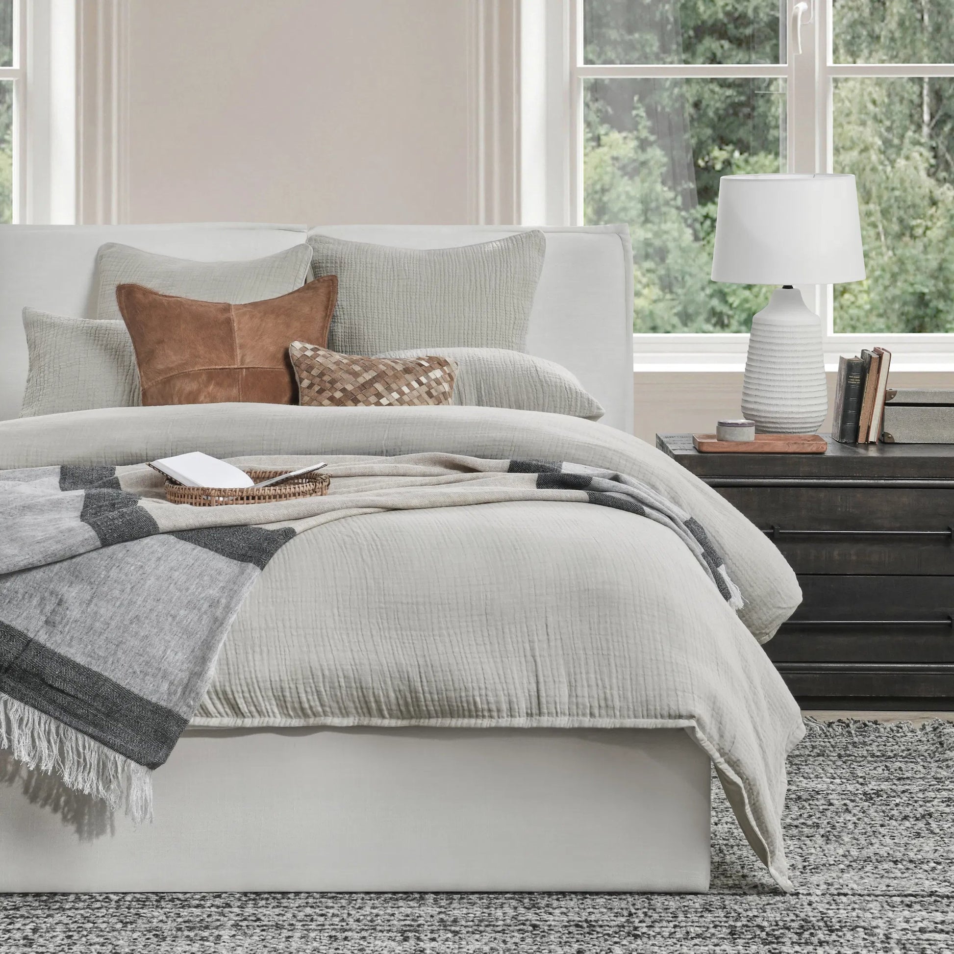 Cardiff White Duvet by Villa by Classic Home. Made from unique in a transitional style.