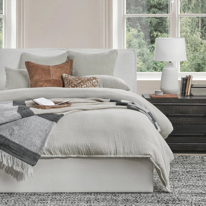 Cardiff White Duvet by Villa by Classic Home. Made from unique in a transitional style.