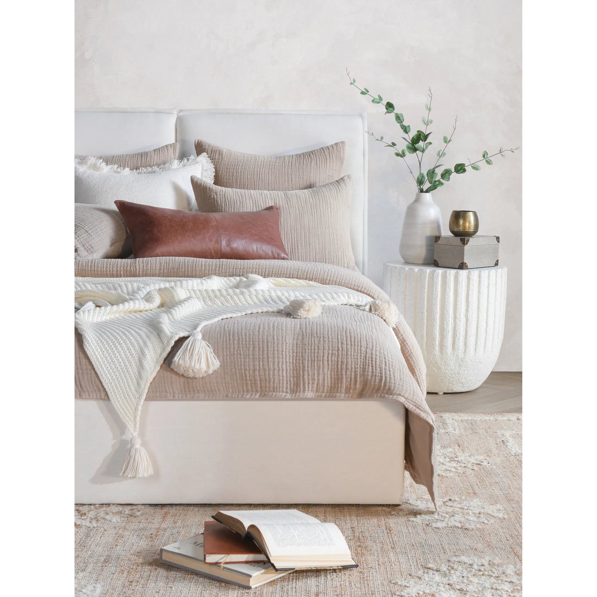 Cardiff White Duvet by Villa by Classic Home. Made from unique in a transitional style.