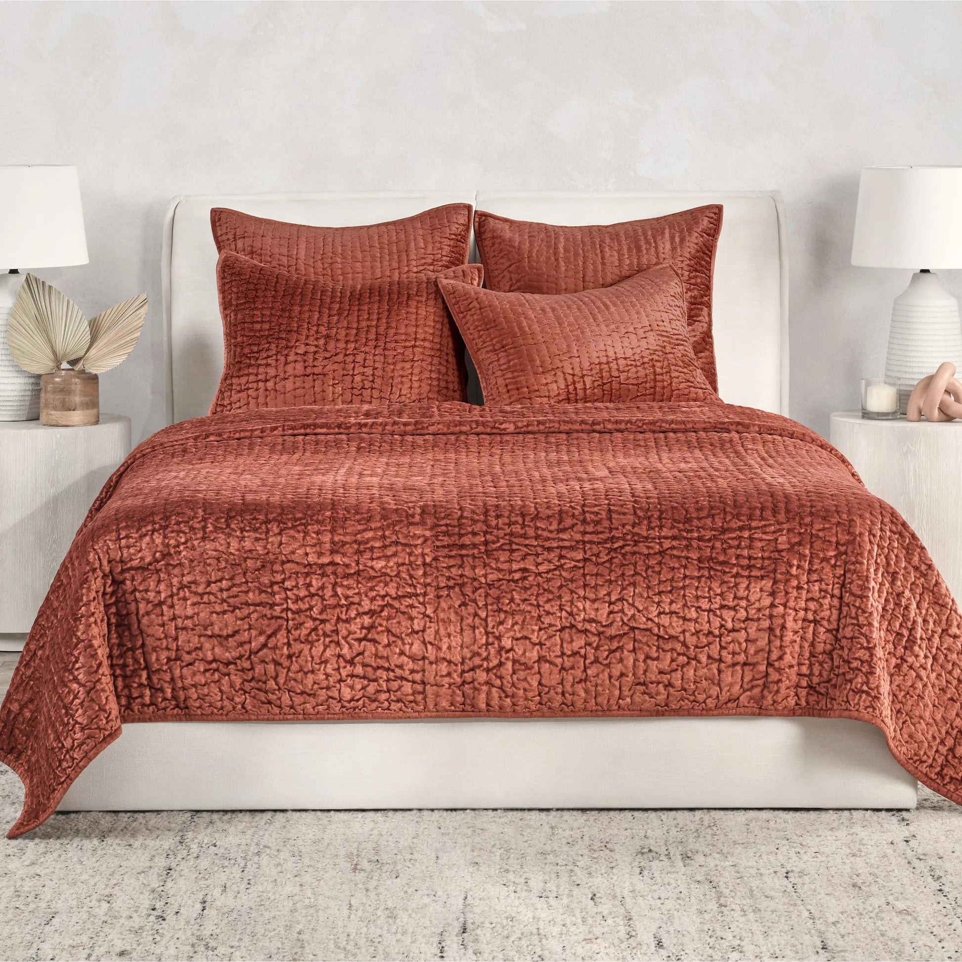 Dimitry 100% Rayon Velvet Bay Quilt by Villa by Classic Home. Made from unique in a modern style.