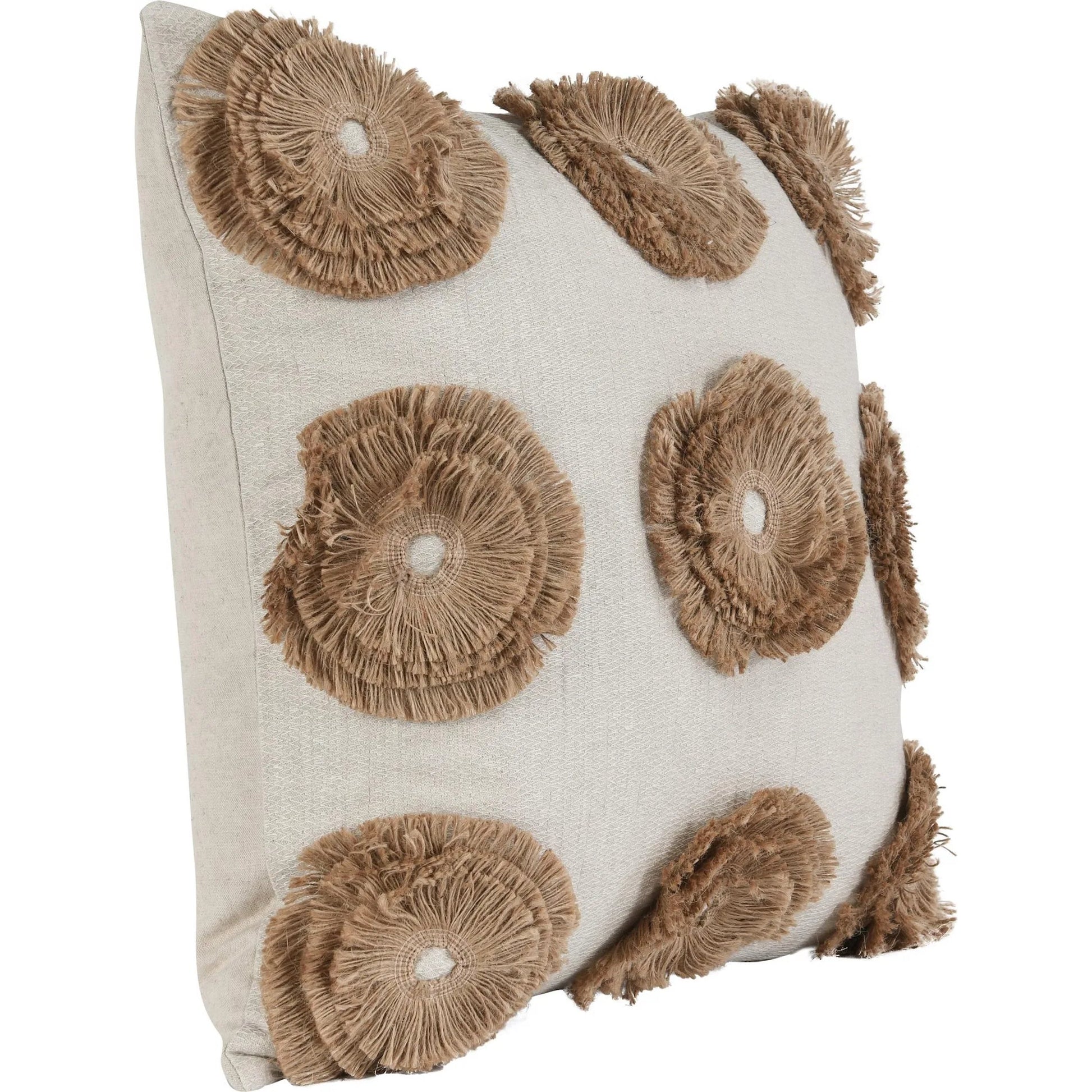 Halston Cotton Linen Blend Throw Pillow by Villa by Classic Home. Made from unique in a eclectic & global style.