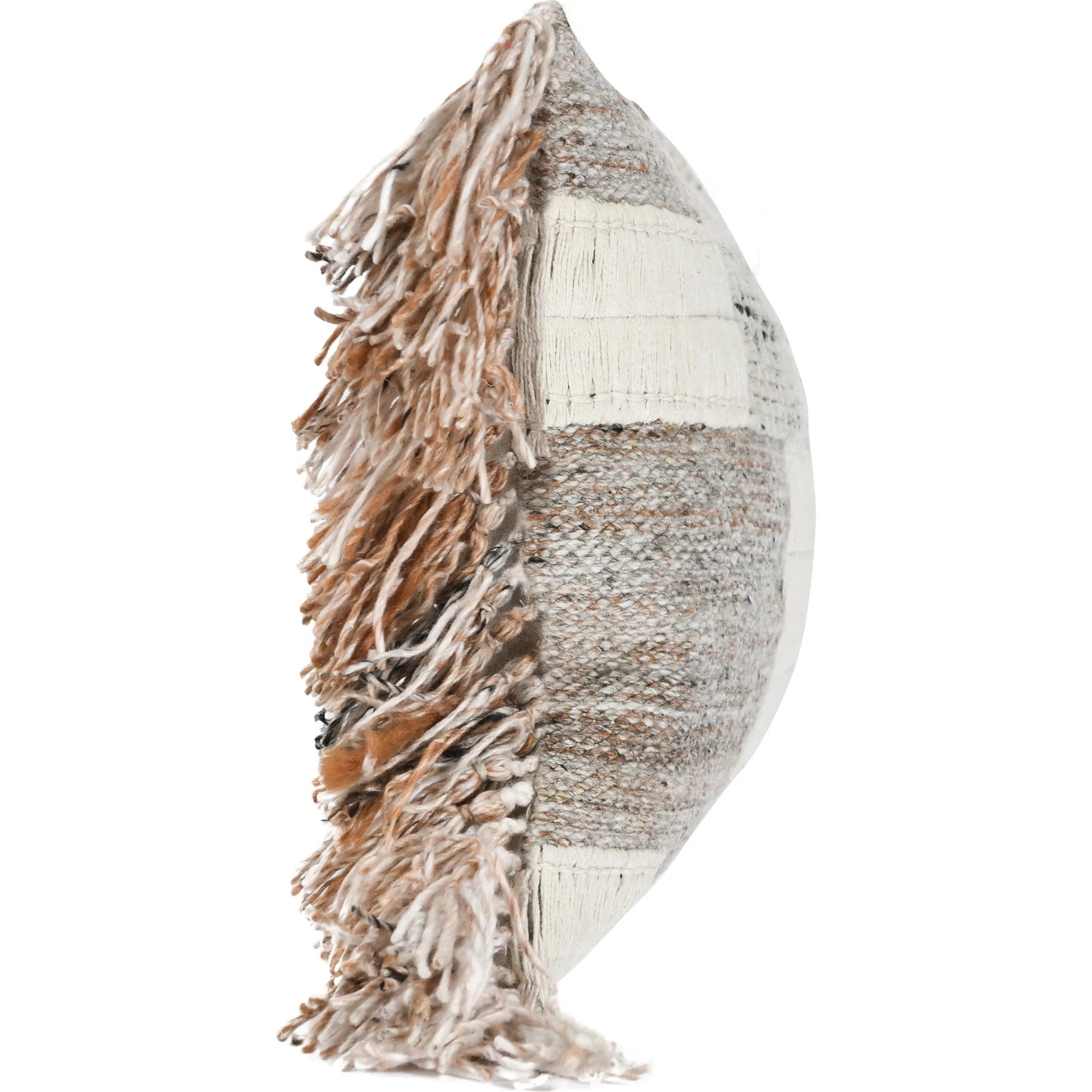 Farah Cotton Linen Blend Throw Pillow by Villa by Classic Home in natural multicolor. Made from 50% cotton, 50% linen in a eclectic & global style.