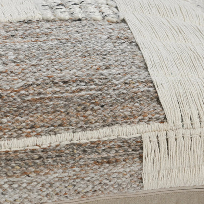 Farah Cotton Linen Blend Throw Pillow by Villa by Classic Home in natural multicolor. Made from 50% cotton, 50% linen in a eclectic & global style.