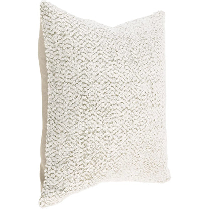 Maris Cotton Linen Blend Throw Pillow by Villa by Classic Home in ivory. Made from 50% cotton, 50% linen in a transitional style.
