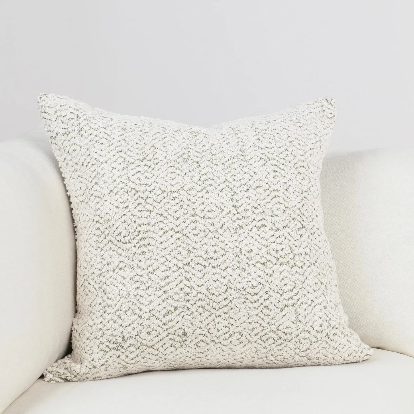 010 SI-2243764 | Lifestyle | Maris Cotton Linen Blend Throw Pillow by Villa by Classic Home in ivory. Made from 50% cotton, 50% linen in a transitional style.