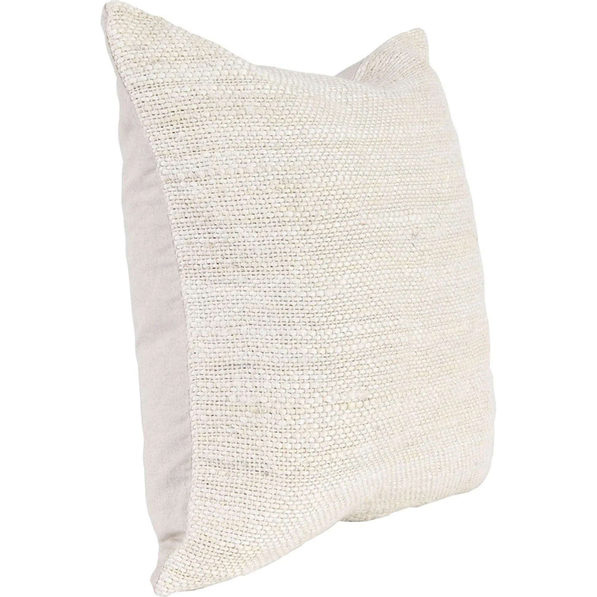 Halter Woven Jute Throw Pillow by Villa by Classic Home in ivory. Made from unique in a transitional style.