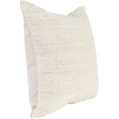 Halter Woven Jute Throw Pillow by Villa by Classic Home in ivory. Made from unique in a transitional style.