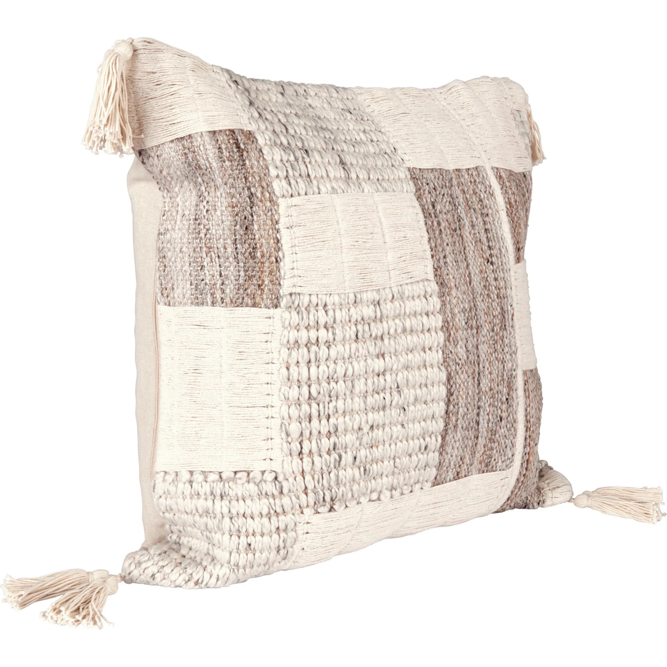 Lamar Hand Embroidered Throw Pillow