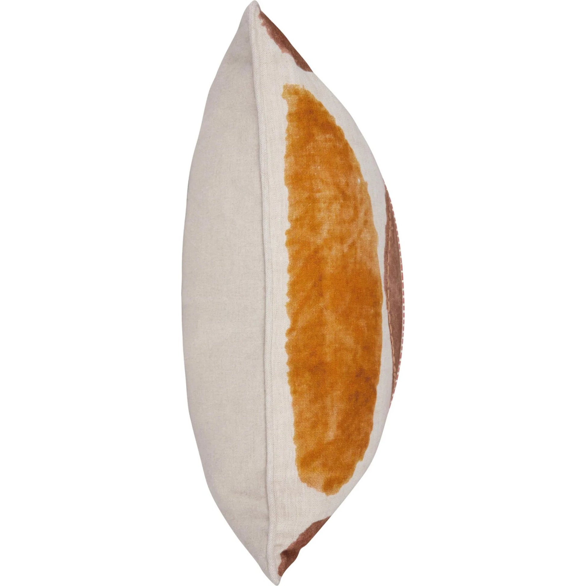Solar Belgian Linen Throw Pillow by Villa by Classic Home in multicolor clay. Made from 100% belgian flax linen in a modern style.