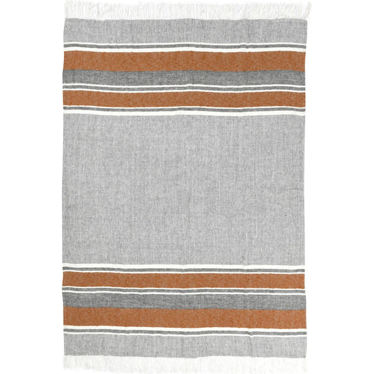 TC Linen Cotton Blend Throw Blanket by Villa by Classic Home. Made from 90% linen, 10% cotton in a unique style.