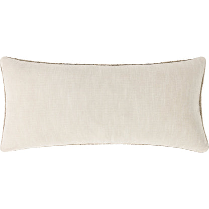 Nakeya Knitted Belgian Linen Throw Pillow by Villa by Classic Home in saffron. Made from 100% belgian flax linen in a modern style.
