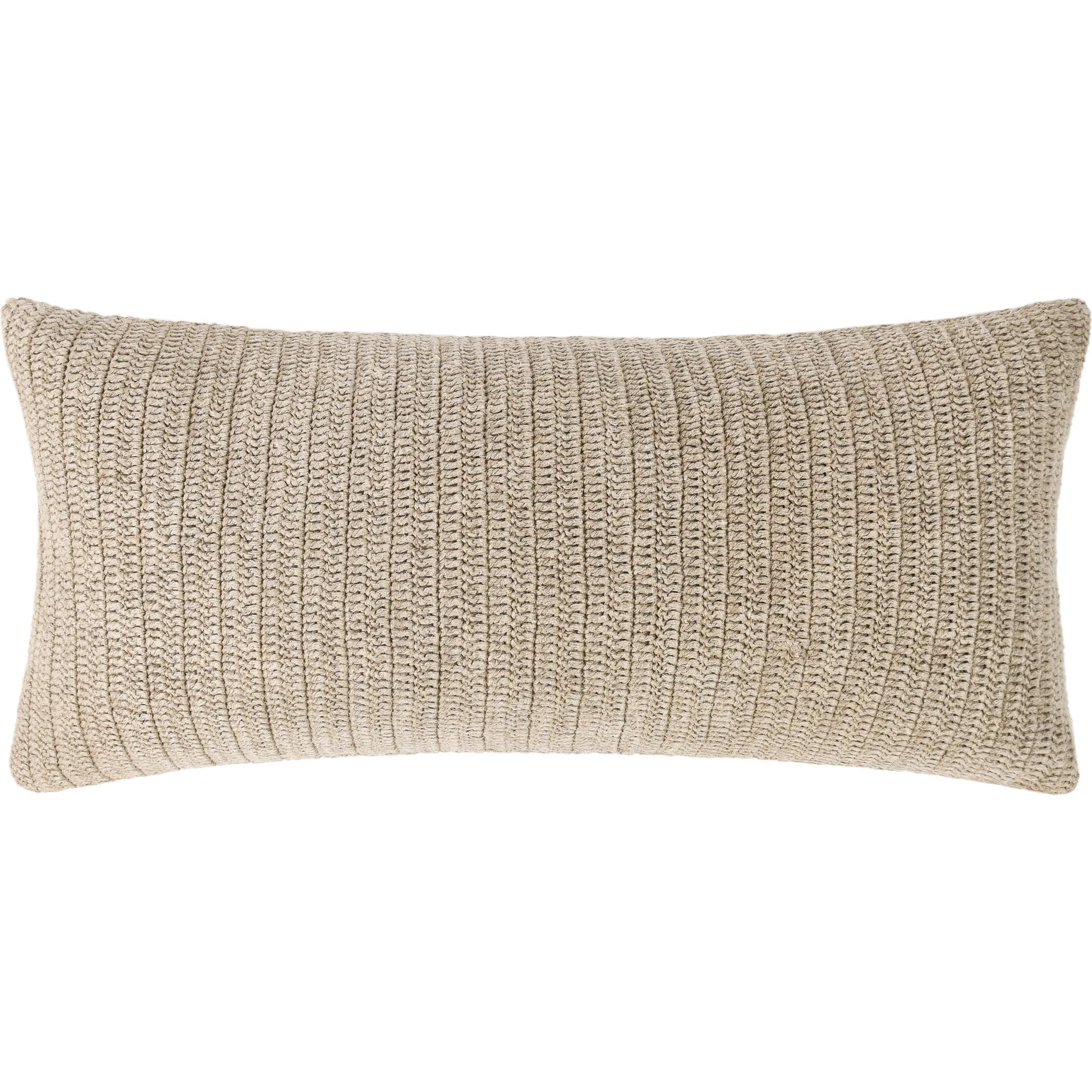 Nakeya Knitted Belgian Linen Throw Pillow by Villa by Classic Home in saffron. Made from 100% belgian flax linen in a modern style.