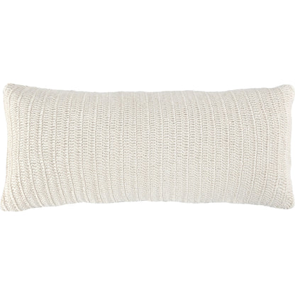 Nakeya Knitted Belgian Linen Throw Pillow by Villa by Classic Home in saffron. Made from 100% belgian flax linen in a modern style.