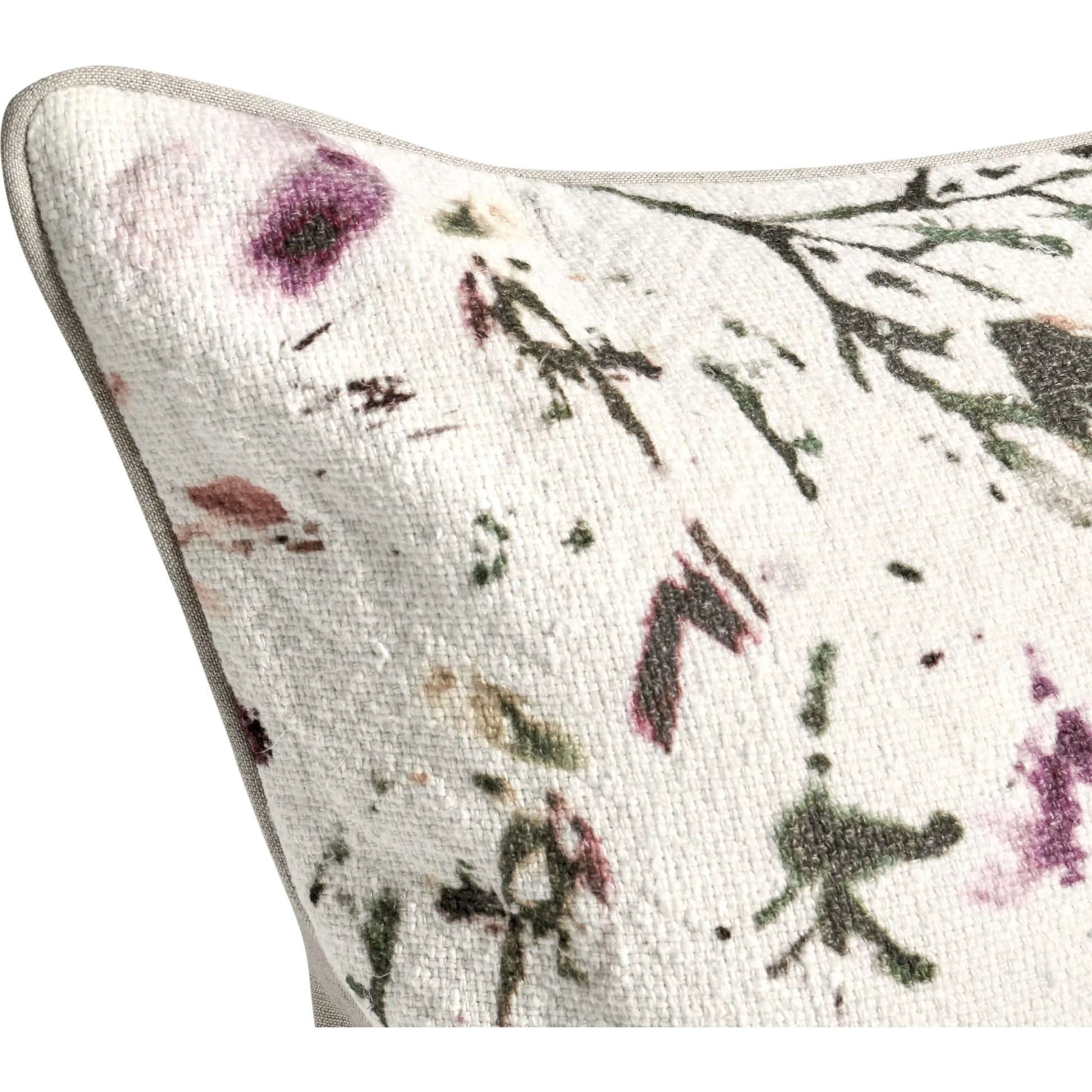 Cosmo Coton Linen Blend Throw Pillow by Villa by Classic Home in multicolor. Made from 60% cotton, 40% belgian flax linen in a transitional style.