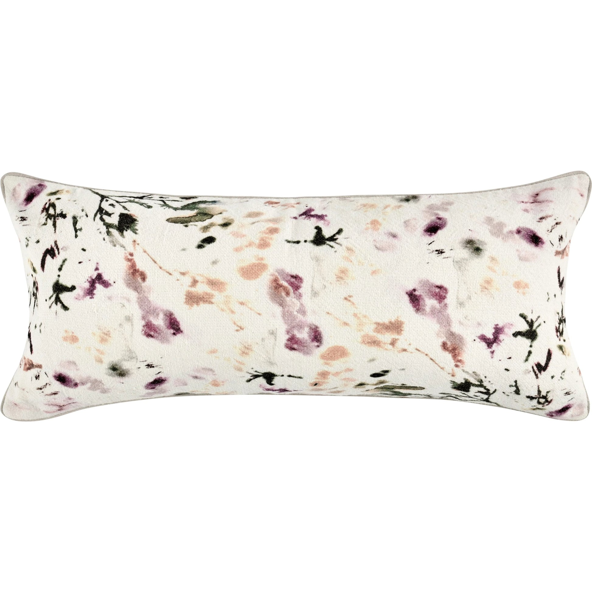 Cosmo Coton Linen Blend Throw Pillow by Villa by Classic Home in multicolor. Made from 60% cotton, 40% belgian flax linen in a transitional style.