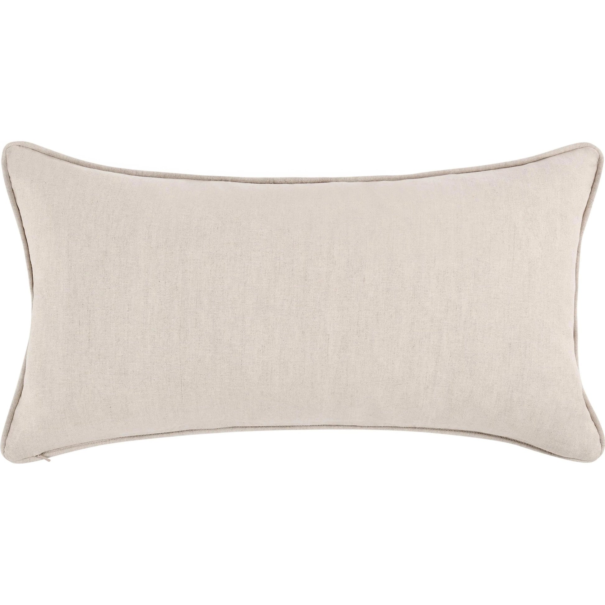Siena Cotton Linen Blend Throw Pillow by Villa by Classic Home in beige. Made from 50% cotton, 50% belgian flax linen in a transitional style.