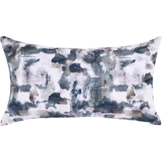 Rue Cotton Rectangular Throw Pillow by Villa by Classic Home in blue. Made from 100% cotton in a unique style.