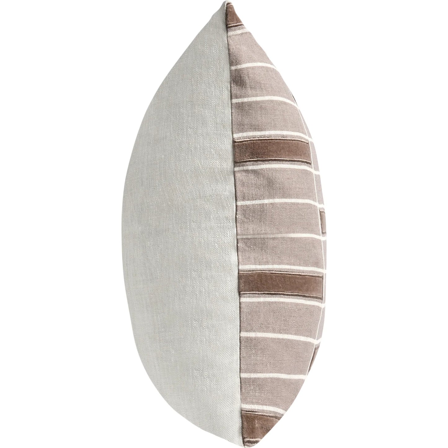 003 SI-2243798 | Additional Silo | Breccia Belgian Linen Throw Pillow by Villa by Classic Home in taupe. Made from 100% belgian flax linen in a transitional style.