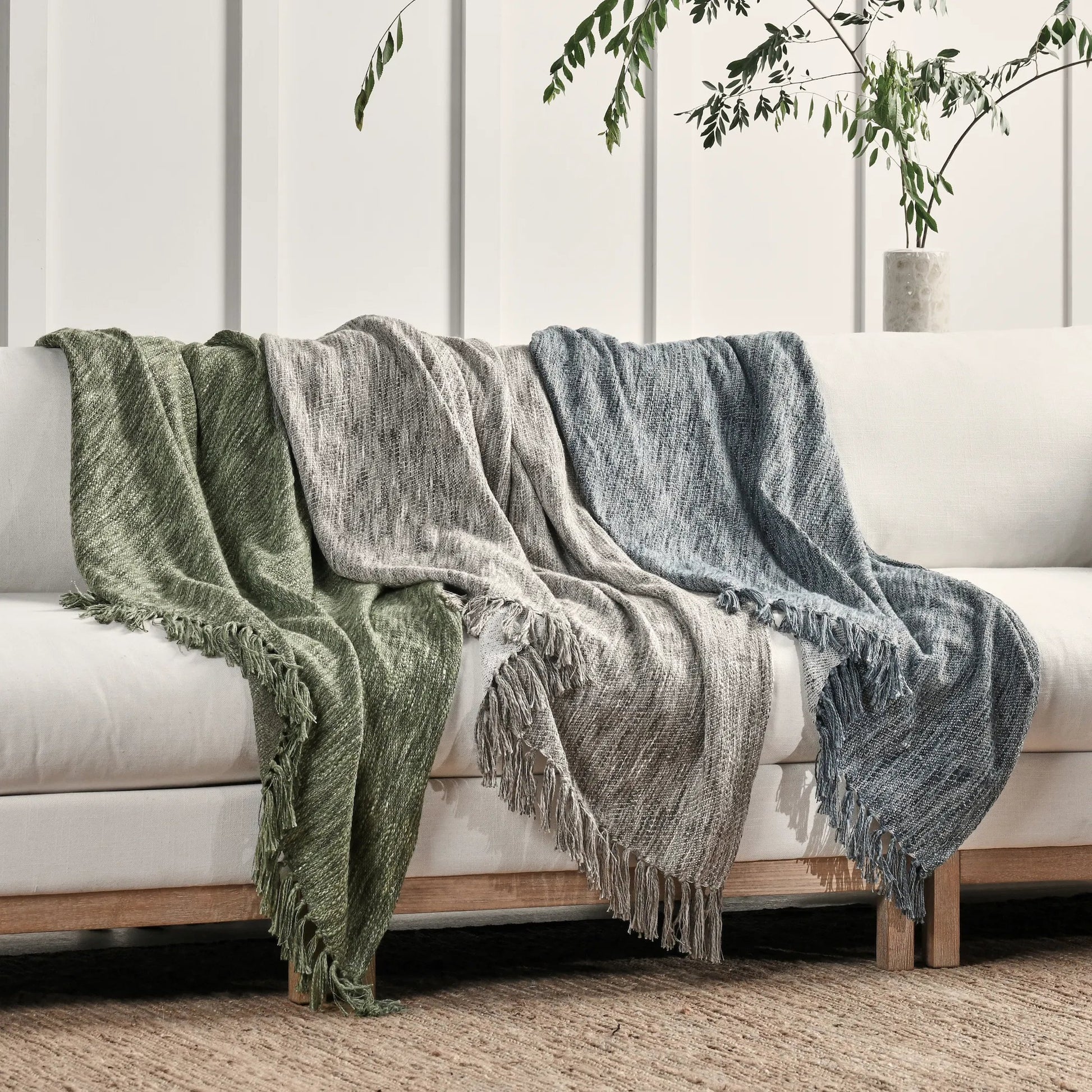 Sharma Cedar Throw Blanket by Villa by Classic Home. Made from 70% cotton/30% polyester in a transitional style.