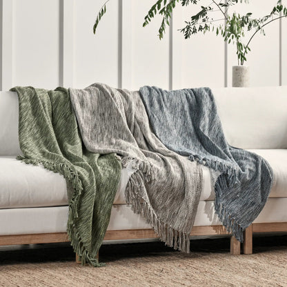 Sharma Cedar Throw Blanket by Villa by Classic Home. Made from 70% cotton/30% polyester in a transitional style.
