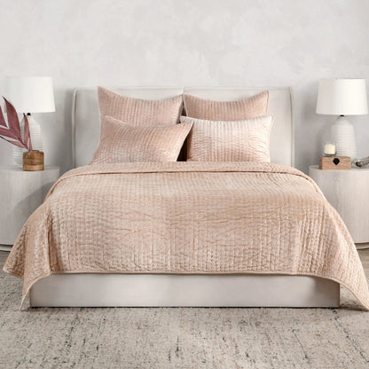 Dimitry 100% Rayon Velvet Bay Quilt by Villa by Classic Home. Made from unique in a modern style.