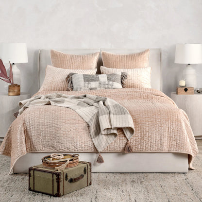 Dimitry 100% Rayon Velvet Bay Quilt by Villa by Classic Home. Made from unique in a modern style.