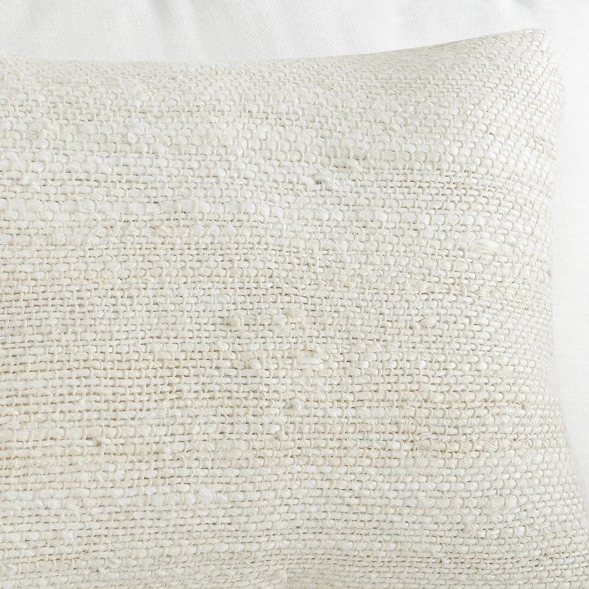 Halter Woven Jute Throw Pillow by Villa by Classic Home in ivory. Made from unique in a transitional style.