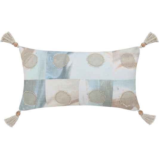Yama Cotton Blend Multicolor Throw Pillow by Villa by Classic Home in multi-color. Made from 100% cotton in a unique style.
