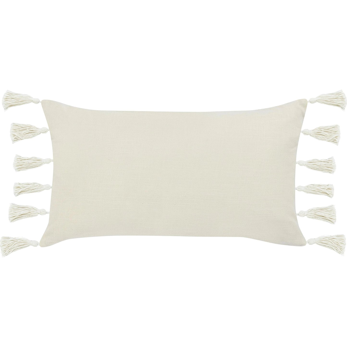 002 SI-2243806 | Additional Silo | Apana Linen Embroidered Throw Pillow by Villa by Classic Home in beige. Made from 100% linen in a modern style.