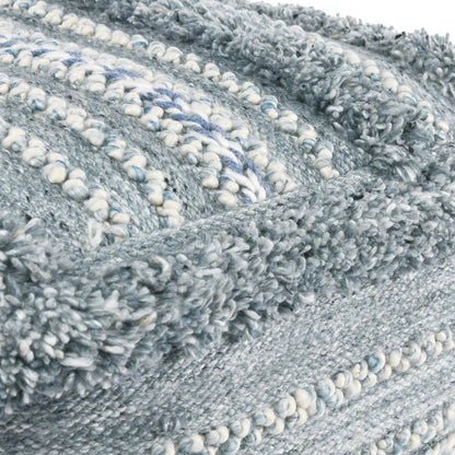 Elko Pouf by Villa by Classic Home in blue. Made from 100% polyester in a eclectic & global style.