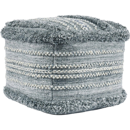Elko Pouf by Villa by Classic Home in blue. Made from 100% polyester in a eclectic & global style.