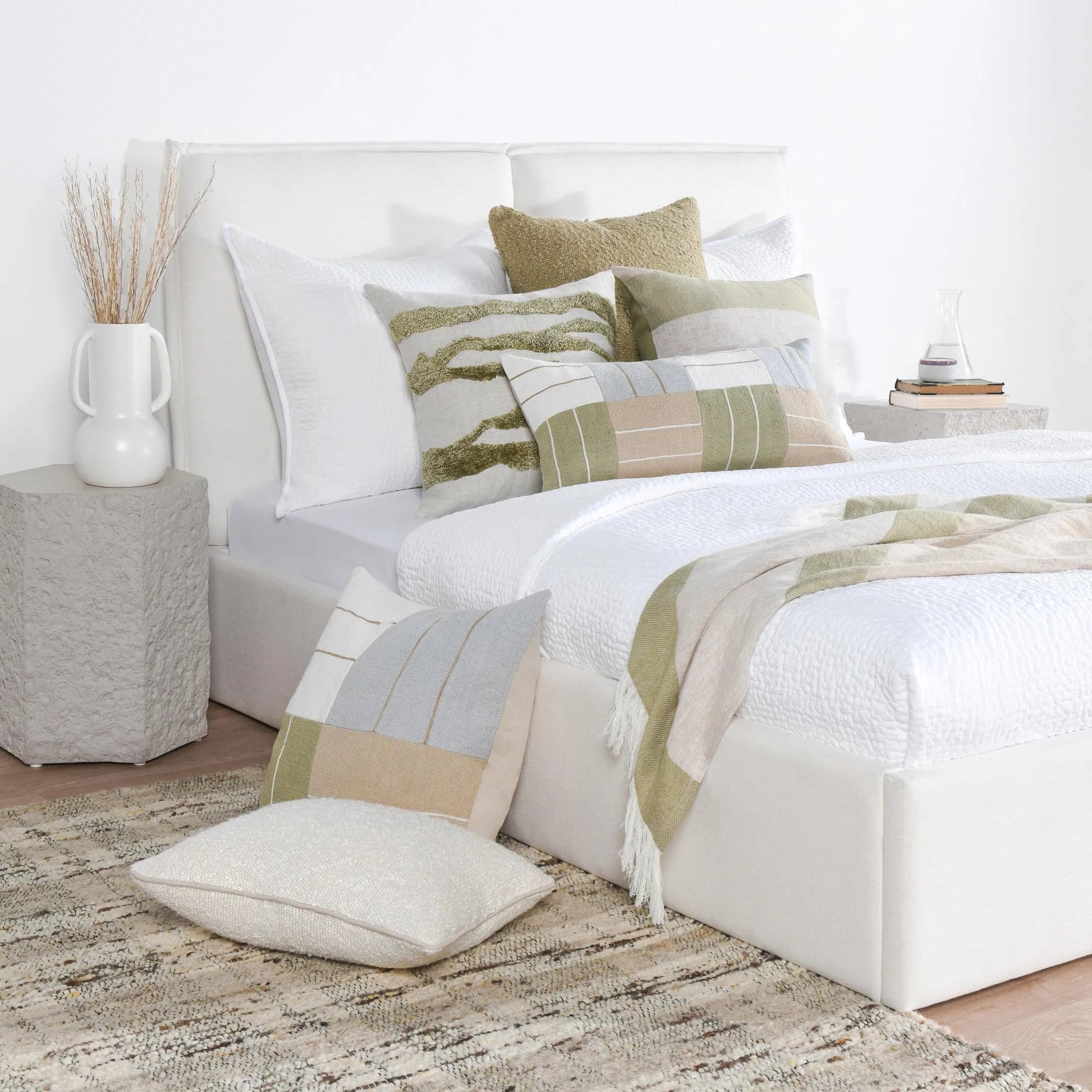 Passage Belgian Linen Blend Throw Pillow by Villa by Classic Home. Made from 100% belgian flax linen in a transitional style.
