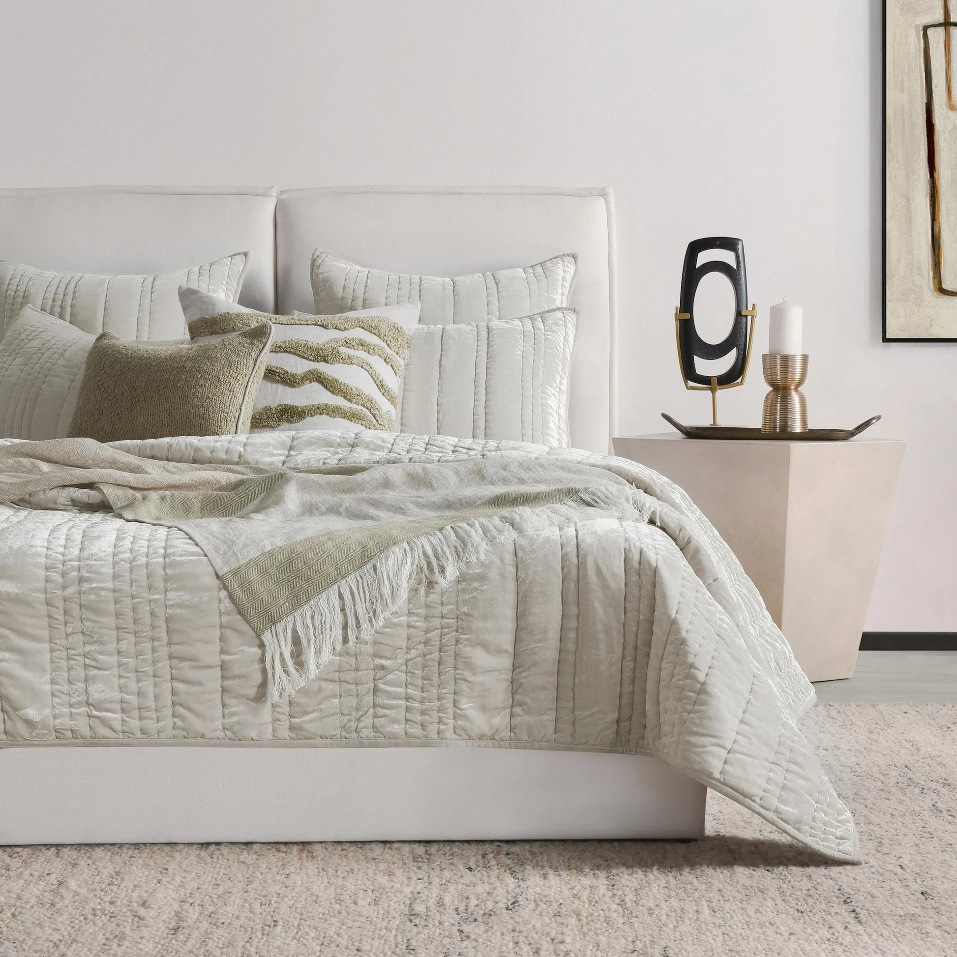 Passage Belgian Linen Blend Throw Pillow by Villa by Classic Home. Made from 100% belgian flax linen in a transitional style.