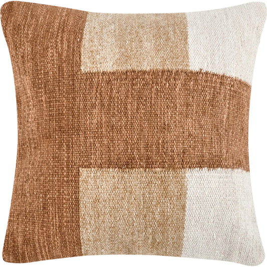 Kass Woven Fabric Color Block Throw Pillow by Villa by Classic Home. Made from 90% viscose, 10% polyester in a unique style.