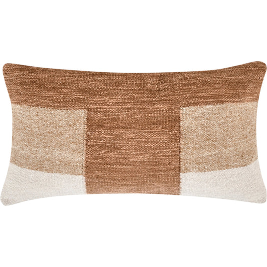 Kass Woven Fabric Color Block Throw Pillow by Villa by Classic Home. Made from 90% viscose, 10% polyester in a unique style.