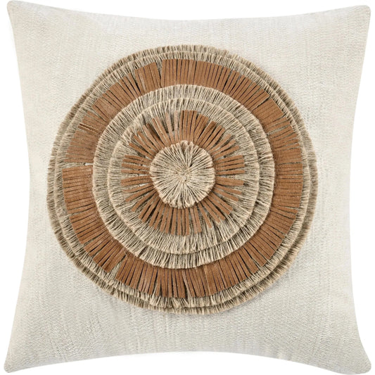 Pueblo Cotton Fabric Throw Pillow by Villa by Classic Home in chestnut, natural. Made from 100% cotton in a unique style.