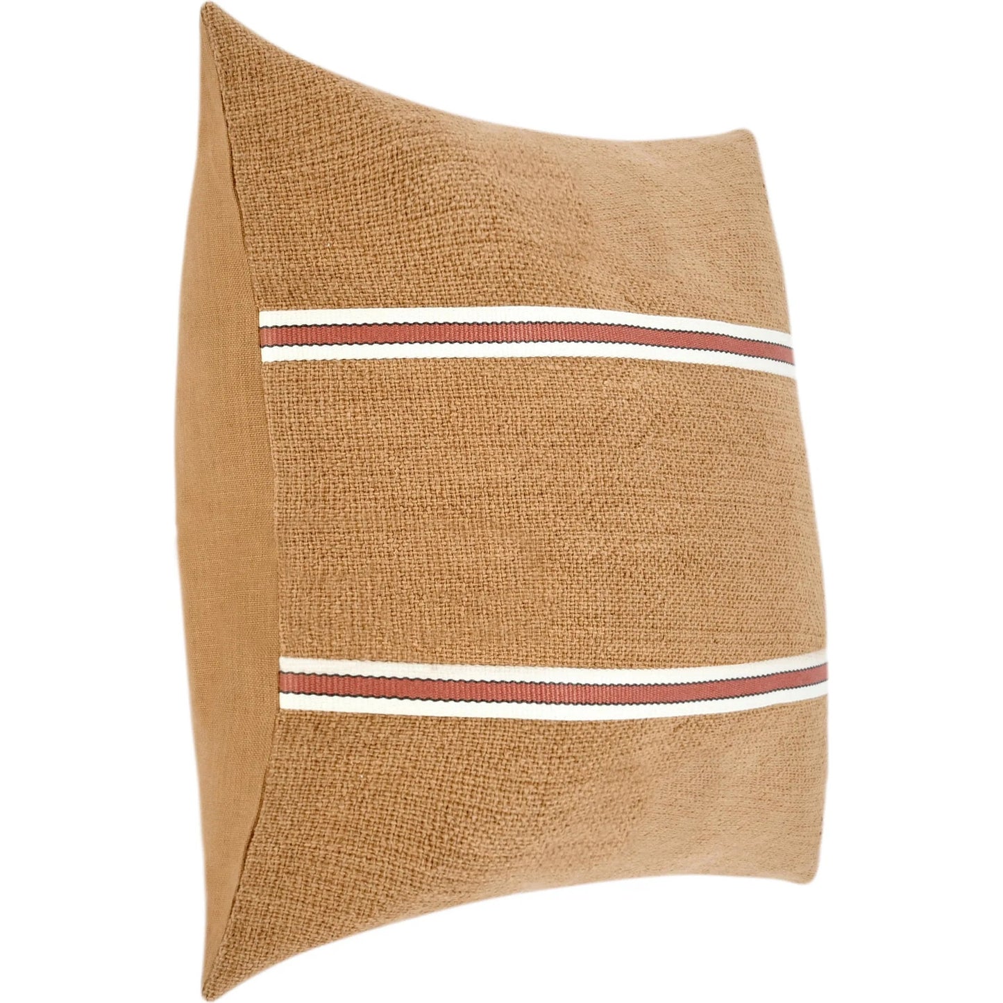 004 SI-2243822 | Additional Silo | Pryce Cotton Linen Blend Throw Pillow by Villa by Classic Home in chestnut brown, terracotta. Made from 60% cotton, 40% belgian flax linen in a transitional style.